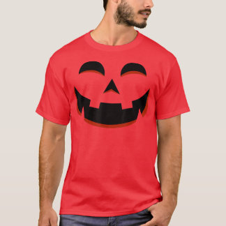 Halloween Pumpkin Jack O Lantern Face Orange T-Shirt