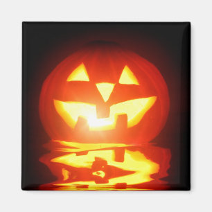 halloween pumpkin jack-o-lantern magnet