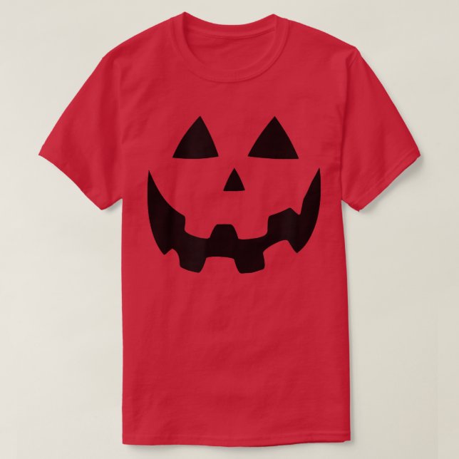 Halloween Pumpkin Jack O Lantern Orange  T-Shirt (Design Front)