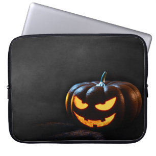 Halloween Pumpkin Jack-O-Lantern Spooky Laptop Sleeve