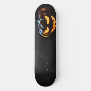 Halloween Pumpkin Jack-O-Lantern Spooky Skateboard