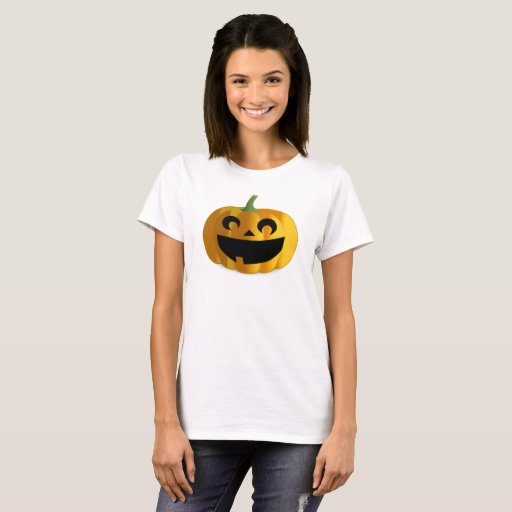 Halloween Pumpkin Jack-O-Lantern Women's T-Shirt - 17.75 Halloween Pumpkin Jack-O-Lantern Women's T-Shirt