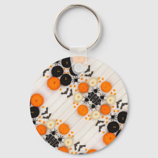 Halloween pumpkin key ring
