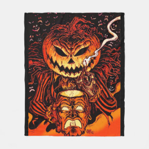 Halloween Pumpkin King Fleece Blanket