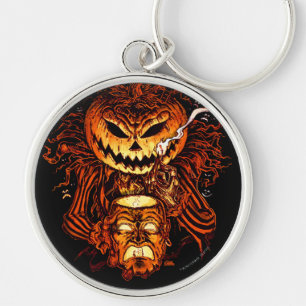 Halloween Pumpkin King Key Ring