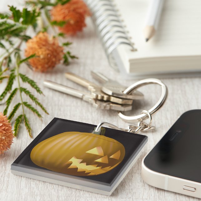 Halloween Pumpkin Lantern Keychain (Creator Uploaded)