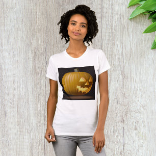 Halloween Pumpkin Lantern Womens T-Shirt