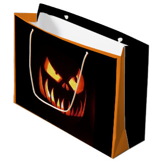 Halloween Pumpkin Large Gift Bag