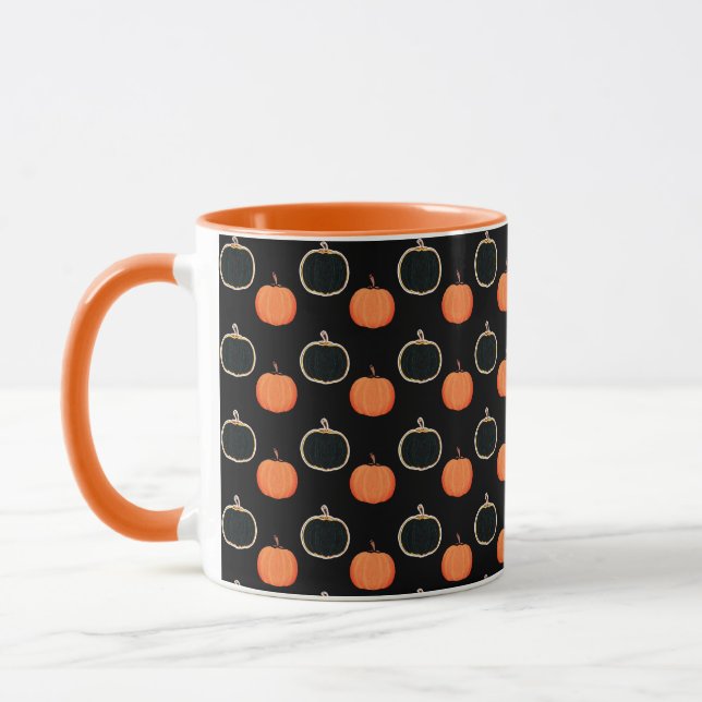 Halloween/pumpkin Latte Mug (Left)