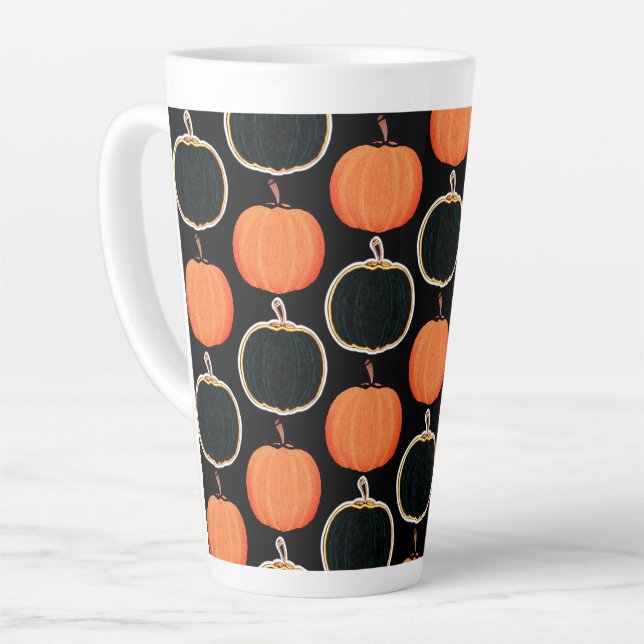 Halloween/pumpkin Latte Mug (Left Angle)