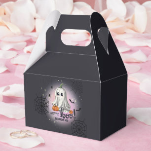 Halloween Pumpkin Little Boo Baby Shower Favour Box