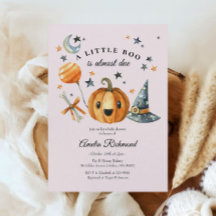 Halloween Pumpkin Little Boo Baby Shower