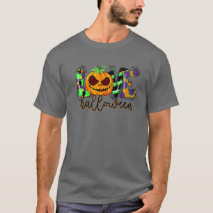 Halloween Pumpkin Love Trick Or Treat Fall Thanksg T-Shirt