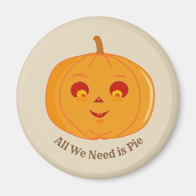 Halloween Pumpkin Magnet (Front)