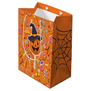 Halloween Pumpkin Medium Gift Bag