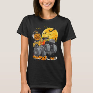 Halloween Pumpkin Monster Truck Halloween Costume T-Shirt
