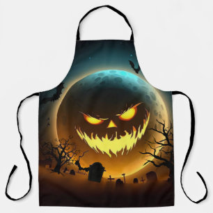 Halloween/pumpkin/moon/fall Apron