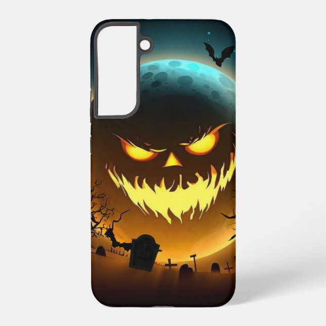 Halloween/pumpkin/moon/fall Samsung Galaxy S22+ Case (Back)