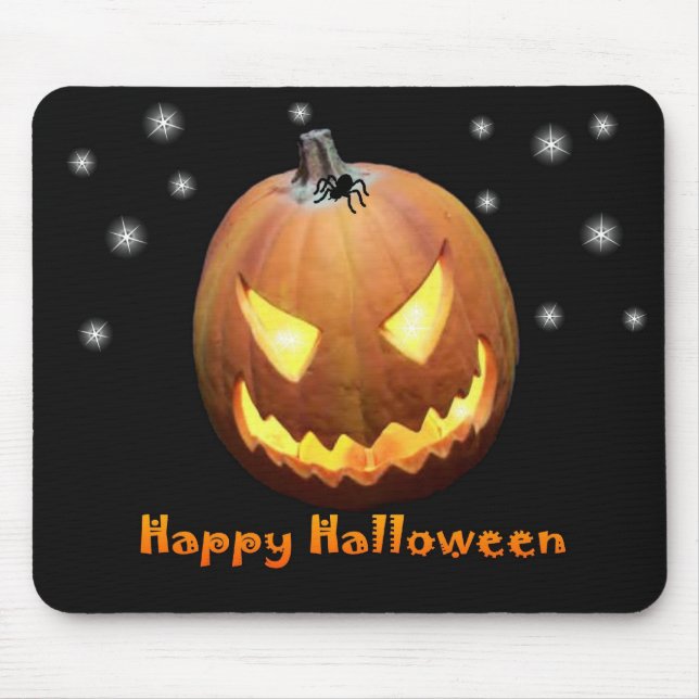 Halloween Pumpkin Mousepad (Front)