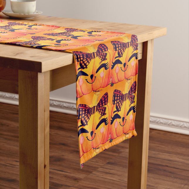 HALLOWEEN PUMPKIN MS. PRETTY   MEDIUM TABLE RUNNER (In Situ)