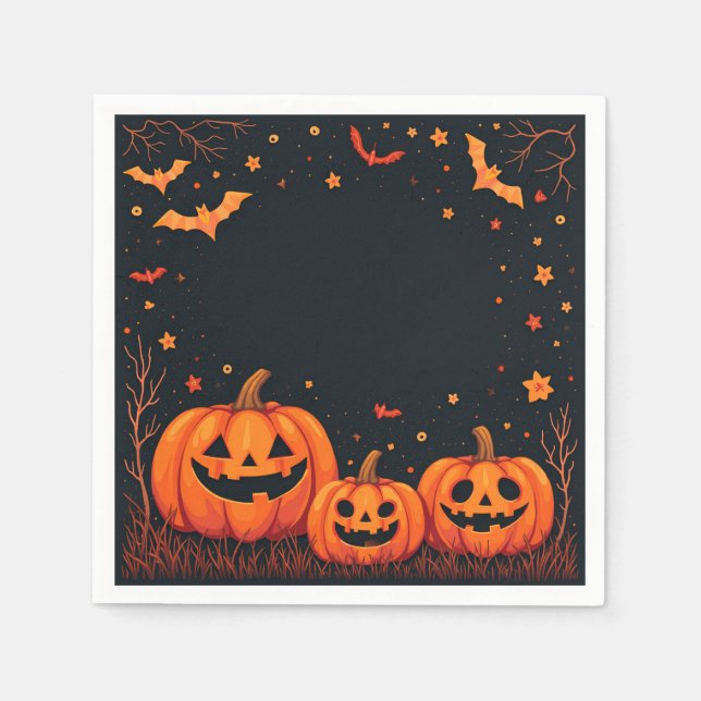 Halloween Pumpkin Napkins (Front)