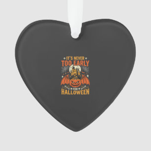 Halloween Pumpkin Never Too Early Castle Graphic_1 Ornament