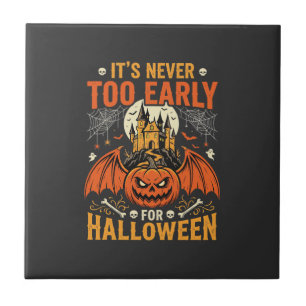 Halloween Pumpkin Never Too Early Castle Graphic_1 Tile