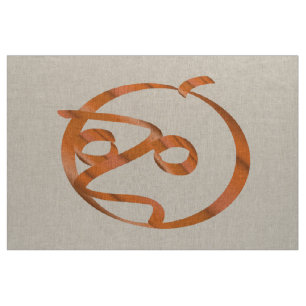 Halloween pumpkin on transparent background fabric
