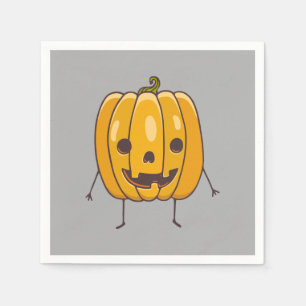 Halloween Pumpkin Paper Napkin