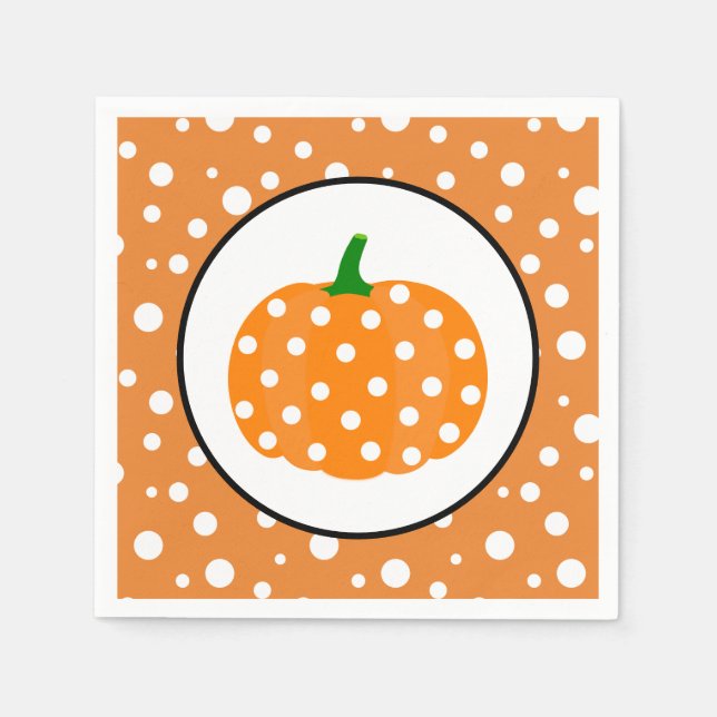 Halloween Pumpkin Paper Napkins (Front)