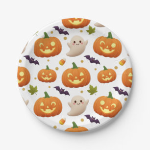 HALLOWEEN PUMPKIN PAPER PLATE