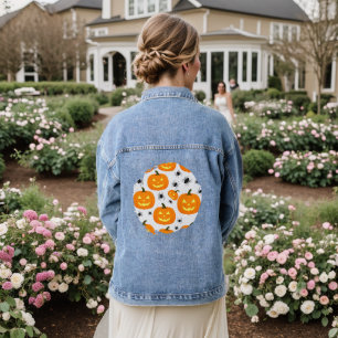 Halloween Pumpkin Parade Denim Jacket