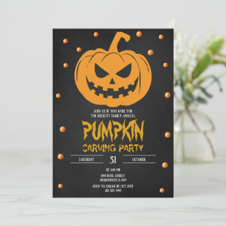 Halloween Pumpkin Party Invitation