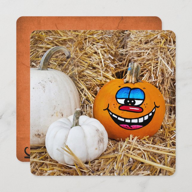 Halloween Pumpkin Party Invitation (Front/Back)