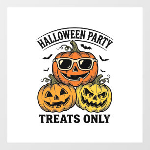 Halloween Pumpkin Party Vintage Jack O Lantern Shi Window Cling