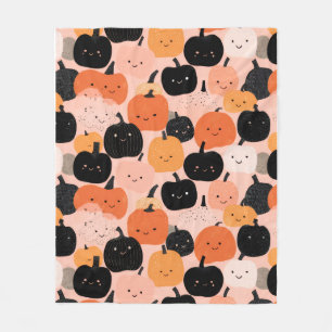 Halloween Pumpkin Patch Fleece Blanket