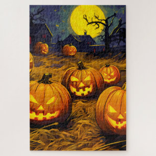 Halloween Pumpkin Patch Jigsaw Puzzle