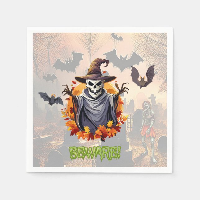 Halloween Pumpkin Patch Napkin (Front)