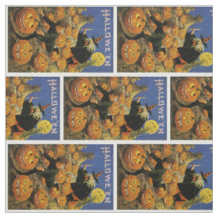 Halloween Pumpkin Patch Nightmare Fabric