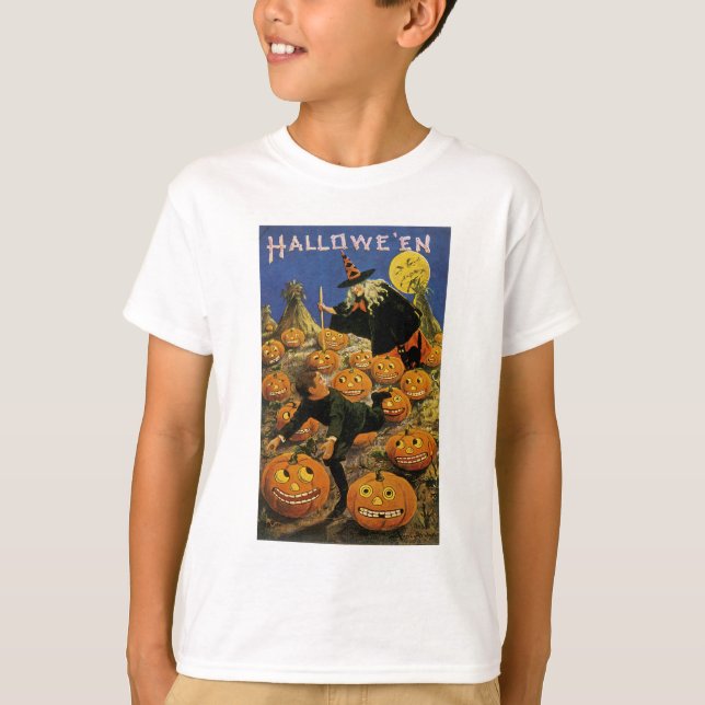 Halloween Pumpkin Patch Nightmare T-Shirt (Front)