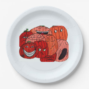 HALLOWEEN PUMPKIN PATCH PAPER PLATE