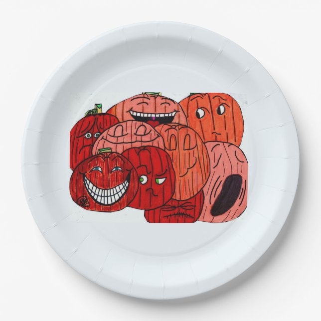 HALLOWEEN PUMPKIN PATCH PAPER PLATE (Front)