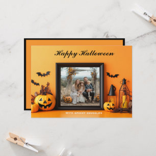Halloween Pumpkin Patch Portraits Card