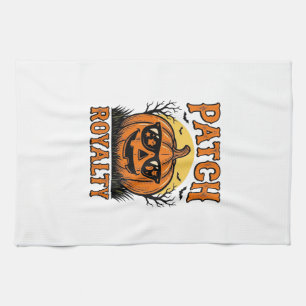 Halloween Pumpkin Patch Vintage Jack O Lantern Shi Tea Towel