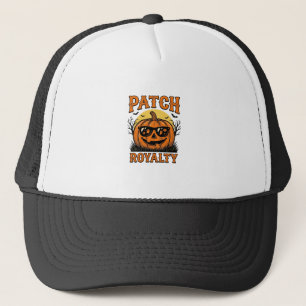 Halloween Pumpkin Patch Vintage Jack O Lantern Shi Trucker Hat