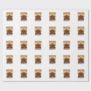 Halloween Pumpkin Patch Vintage Jack O Lantern Shi Wrapping Paper