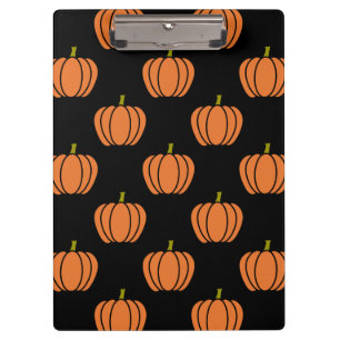 Halloween Pumpkin Pattern Clipboard