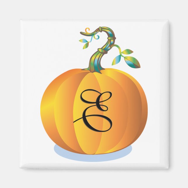 Halloween Pumpkin Personalizable Magnet (Front)