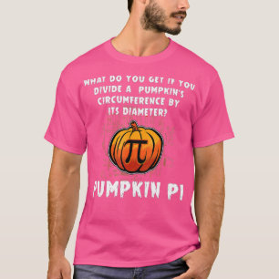 Halloween Pumpkin Pi Funny Math Geometry Teachers T-Shirt