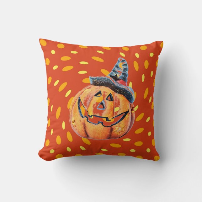 Halloween Pumpkin Pillow (Front)